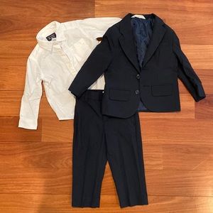 Cat and Jack 18m Navy Suit with Children’s Place white shirt